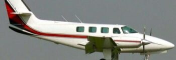 Cessna 340 petite cabine, siège bleu