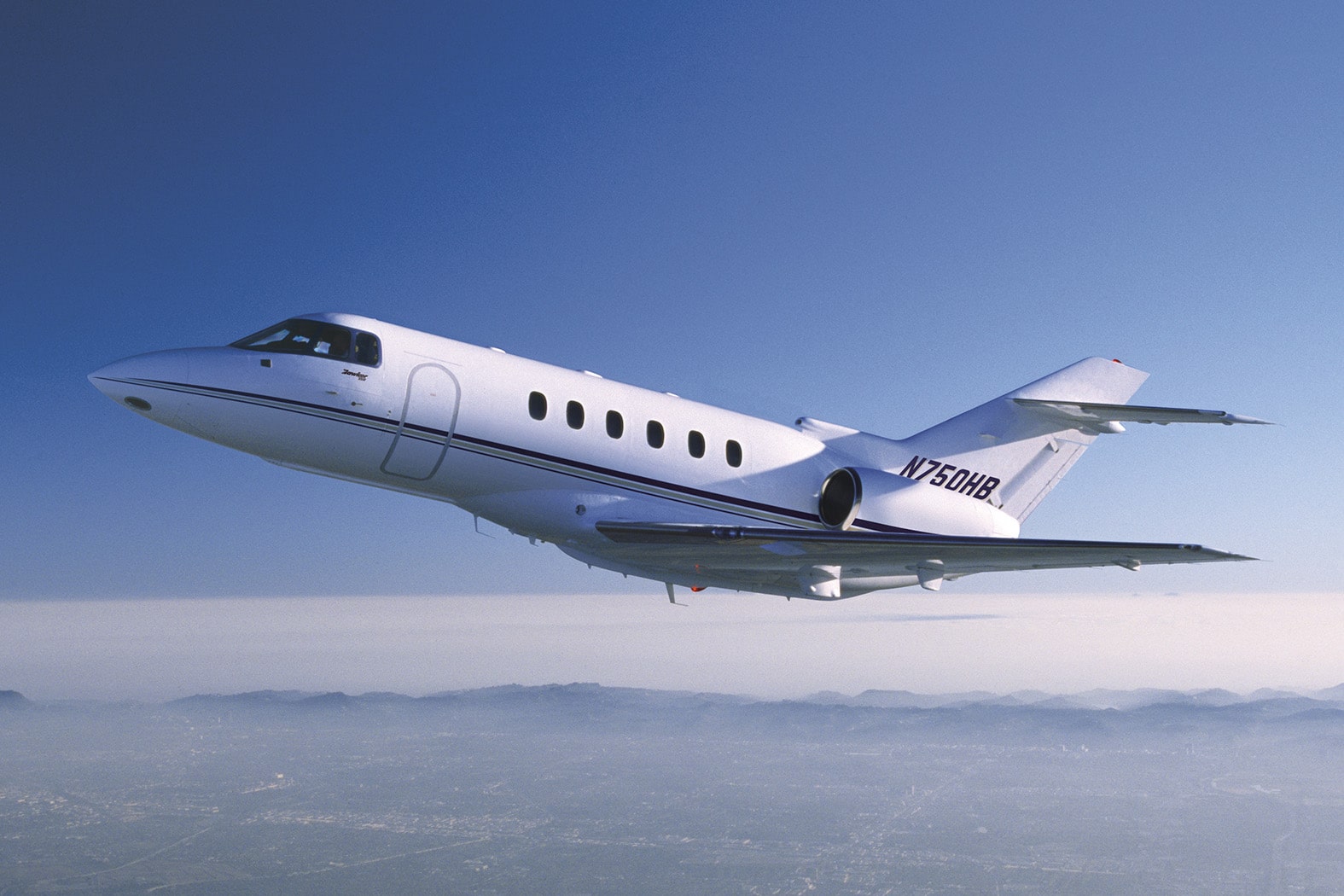 **location jet privé** : Citation VII au coucher du soleil.