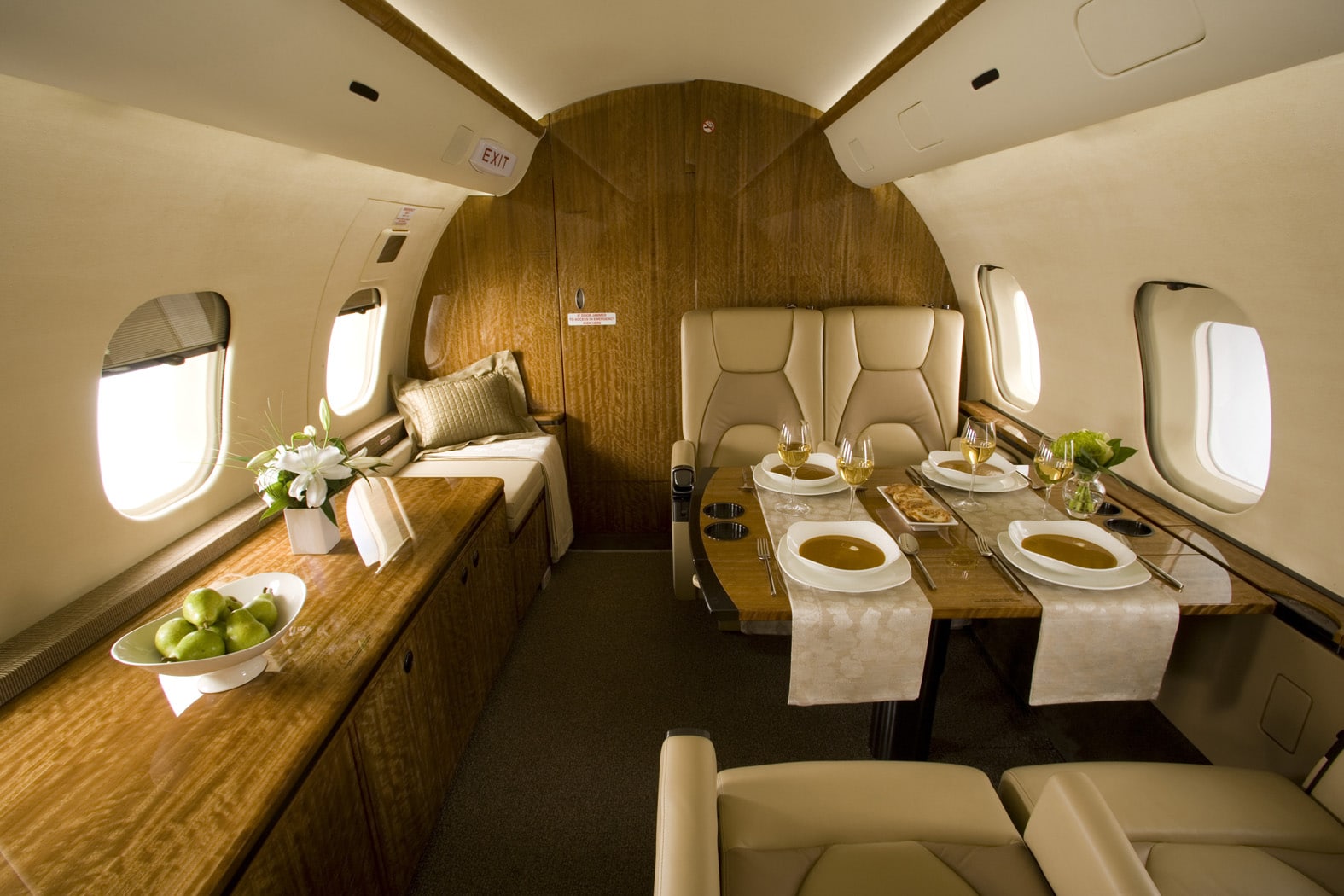 global 5000 intérieur