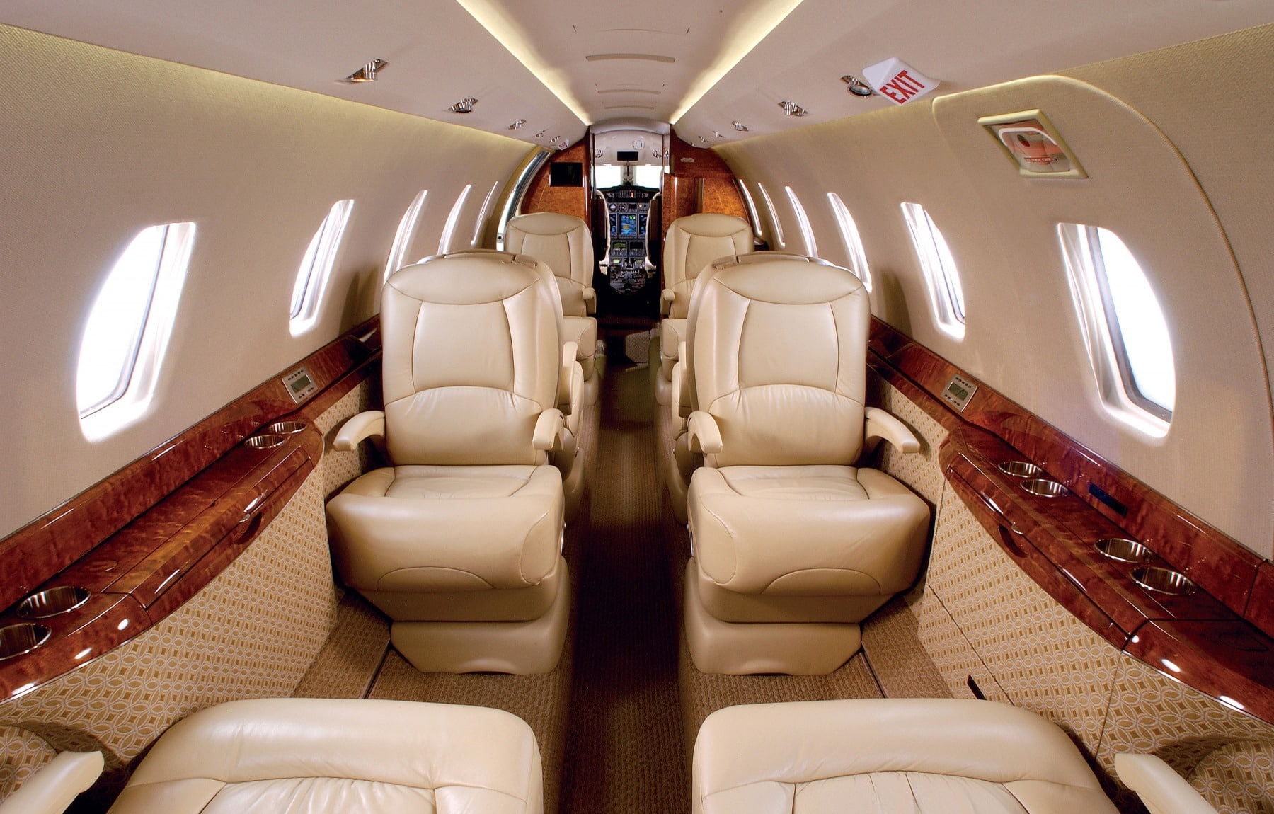 location de jet privé, intérieur CESSNA CITATION VI.