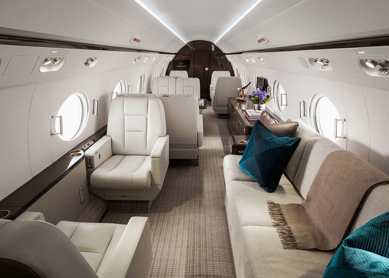 Jet privé G550 intérieur