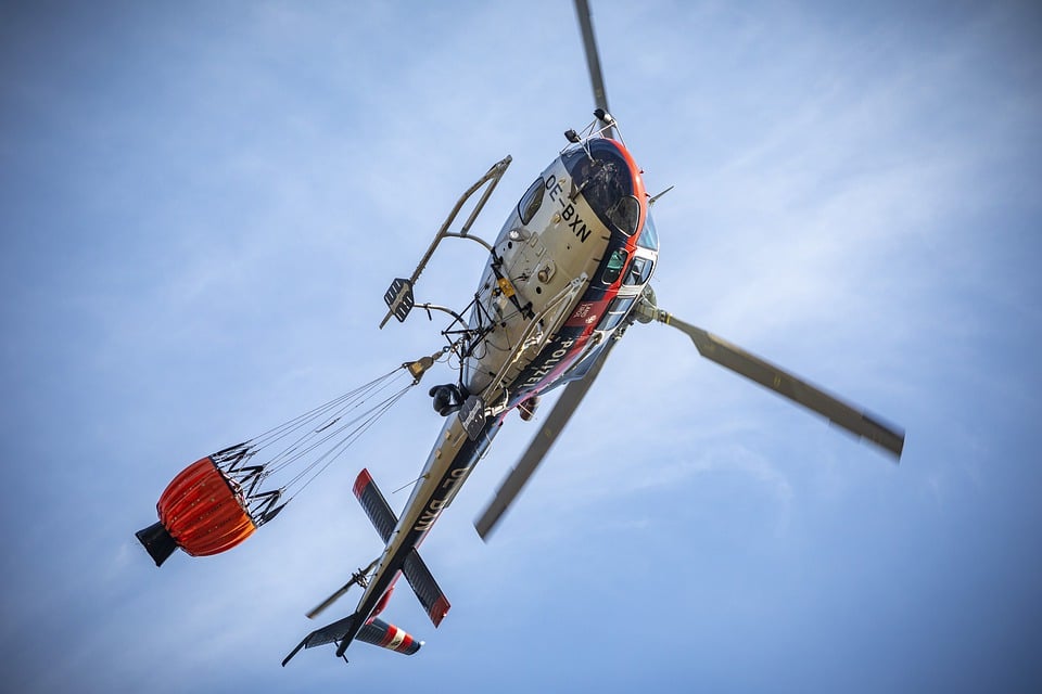 AS350 en vol