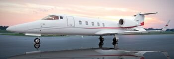 **location jet privé** : Citation VII au coucher du soleil.