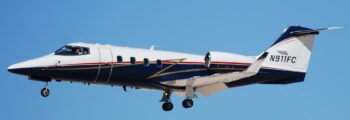 **location jet privé** : Citation VII au coucher du soleil.