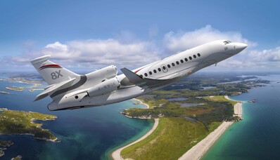 Falcon 8X улучшает свою кабину